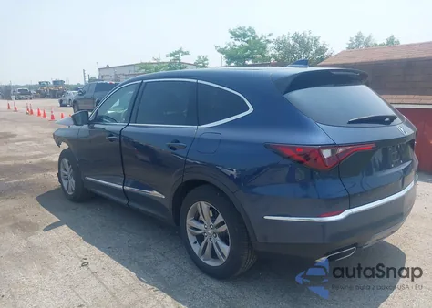 2025 Acura Mdx Standard from USA, damaged, VIN 5J8YD9H37SL001966